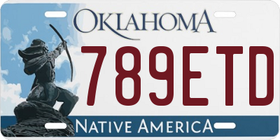 OK license plate 789ETD