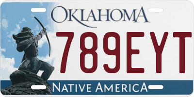 OK license plate 789EYT
