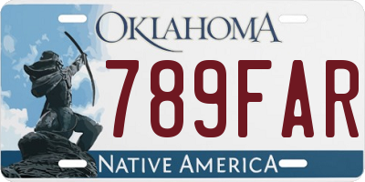 OK license plate 789FAR