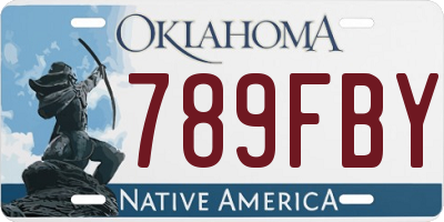 OK license plate 789FBY