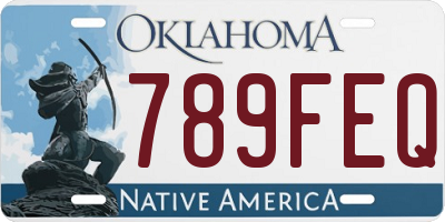 OK license plate 789FEQ