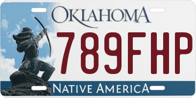 OK license plate 789FHP