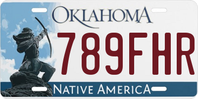 OK license plate 789FHR