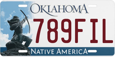 OK license plate 789FIL