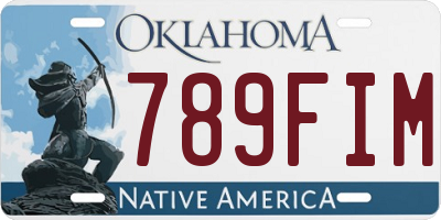 OK license plate 789FIM