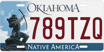 OK license plate 789TZQ