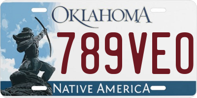 OK license plate 789VEO
