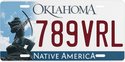 OK license plate 789VRL