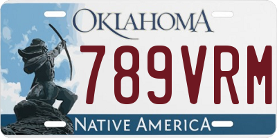 OK license plate 789VRM