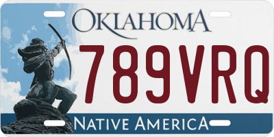OK license plate 789VRQ