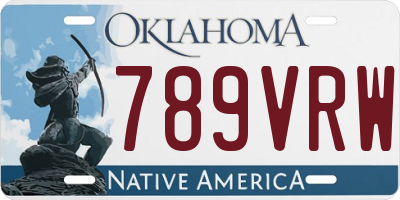 OK license plate 789VRW