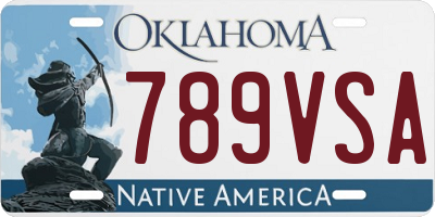 OK license plate 789VSA