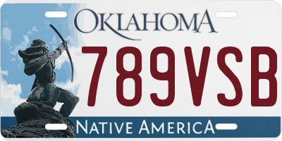 OK license plate 789VSB