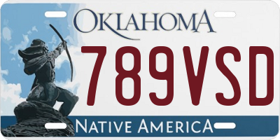 OK license plate 789VSD