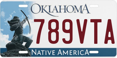 OK license plate 789VTA