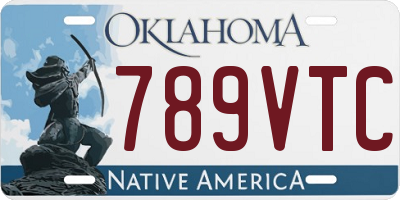 OK license plate 789VTC