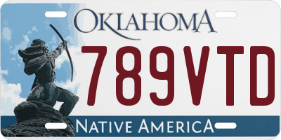 OK license plate 789VTD