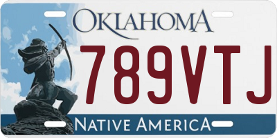 OK license plate 789VTJ