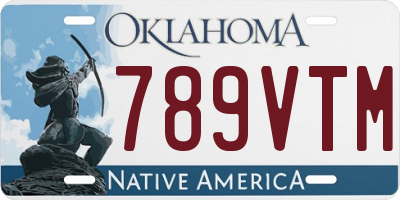OK license plate 789VTM