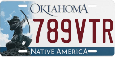 OK license plate 789VTR