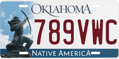 OK license plate 789VWC