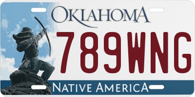 OK license plate 789WNG