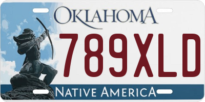 OK license plate 789XLD