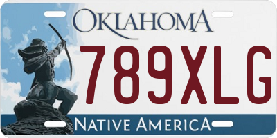OK license plate 789XLG