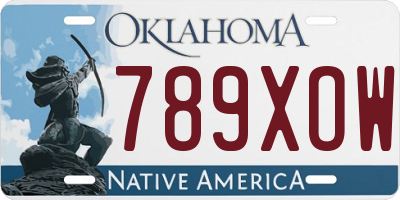 OK license plate 789XOW