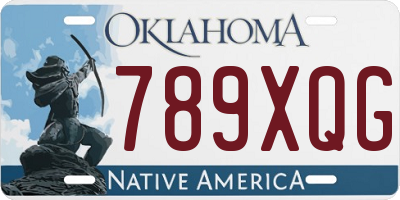 OK license plate 789XQG