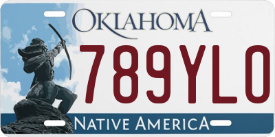 OK license plate 789YLO
