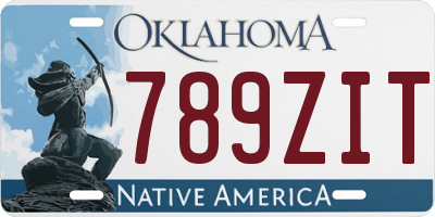 OK license plate 789ZIT