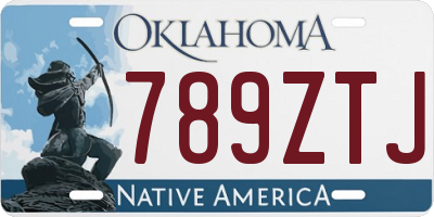 OK license plate 789ZTJ