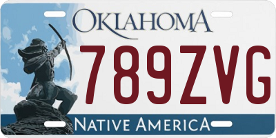 OK license plate 789ZVG
