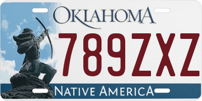 OK license plate 789ZXZ