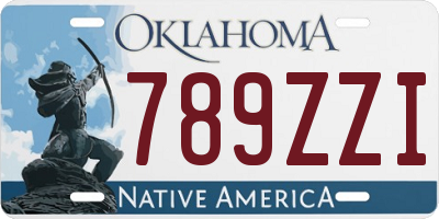 OK license plate 789ZZI