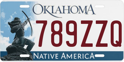 OK license plate 789ZZQ