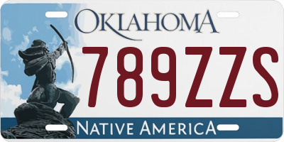 OK license plate 789ZZS