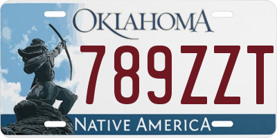 OK license plate 789ZZT