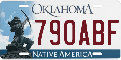 OK license plate 790ABF