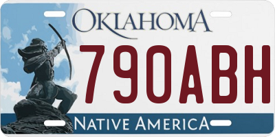 OK license plate 790ABH