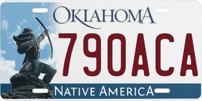 OK license plate 790ACA