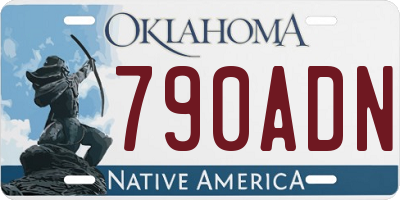 OK license plate 790ADN