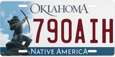 OK license plate 790AIH