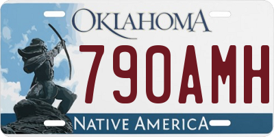 OK license plate 790AMH