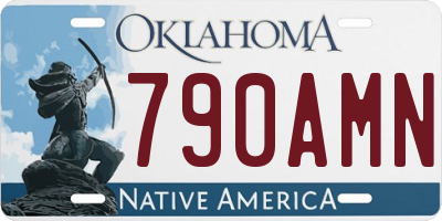 OK license plate 790AMN
