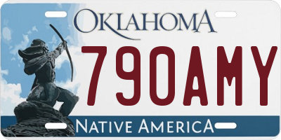 OK license plate 790AMY