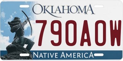 OK license plate 790AOW