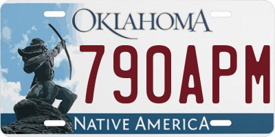 OK license plate 790APM