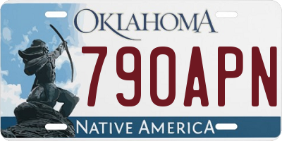 OK license plate 790APN